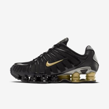 Nike Shox TL Neymar Jr. - Férfi Utcai Cipő - Fekete/Metal Arany/Metal Titán